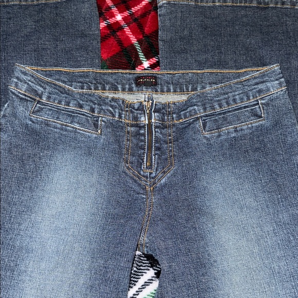 (Vintage) Heart Moon Star Split Hem Flare Jeans, Sz. 10 - Picture 8 of 16